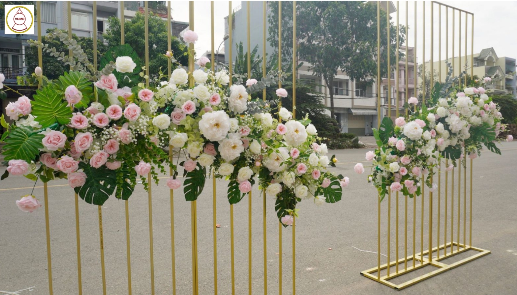 Background đám cưới tại nhà hot