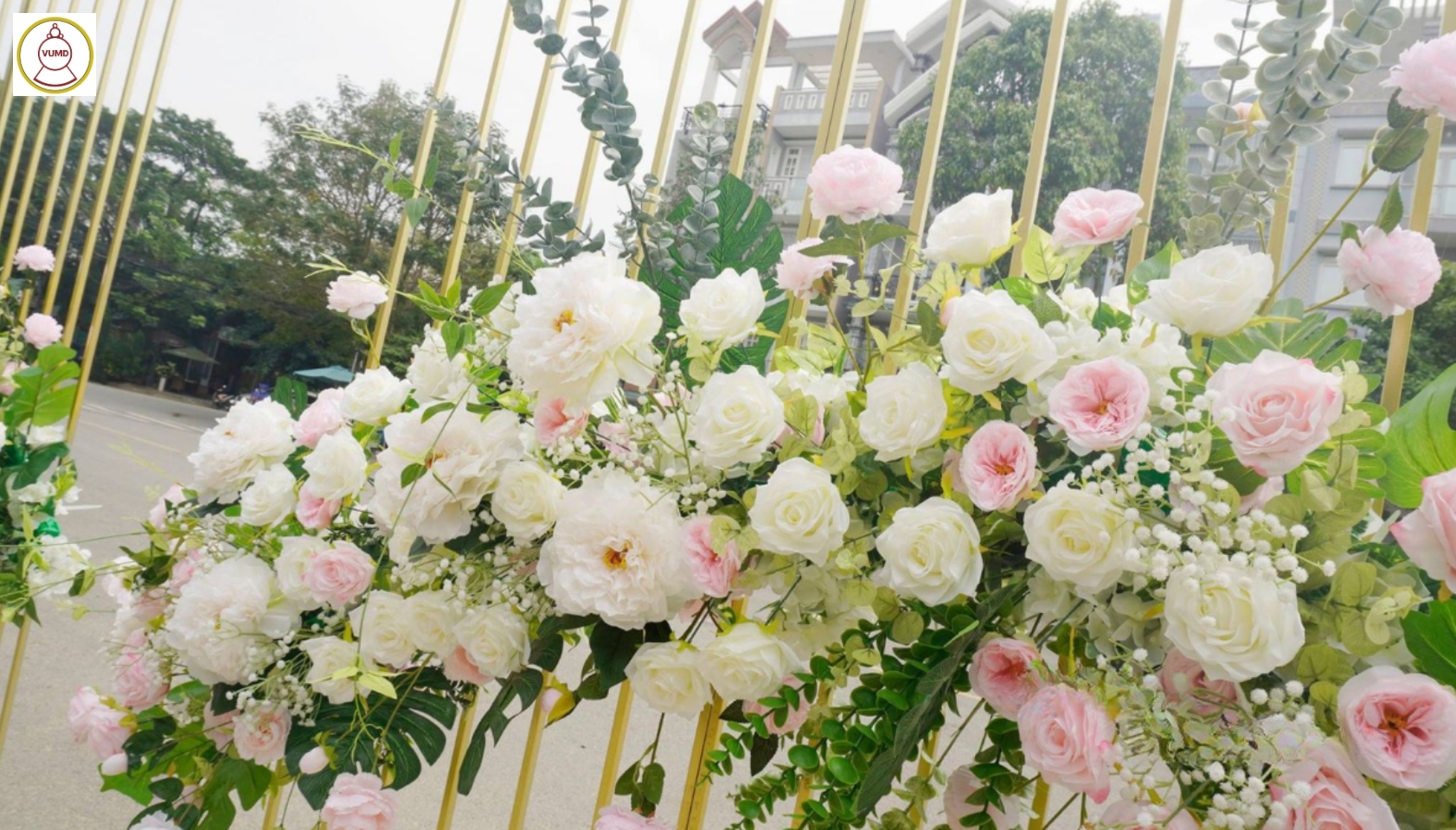 Background đám cưới tại nhà hot