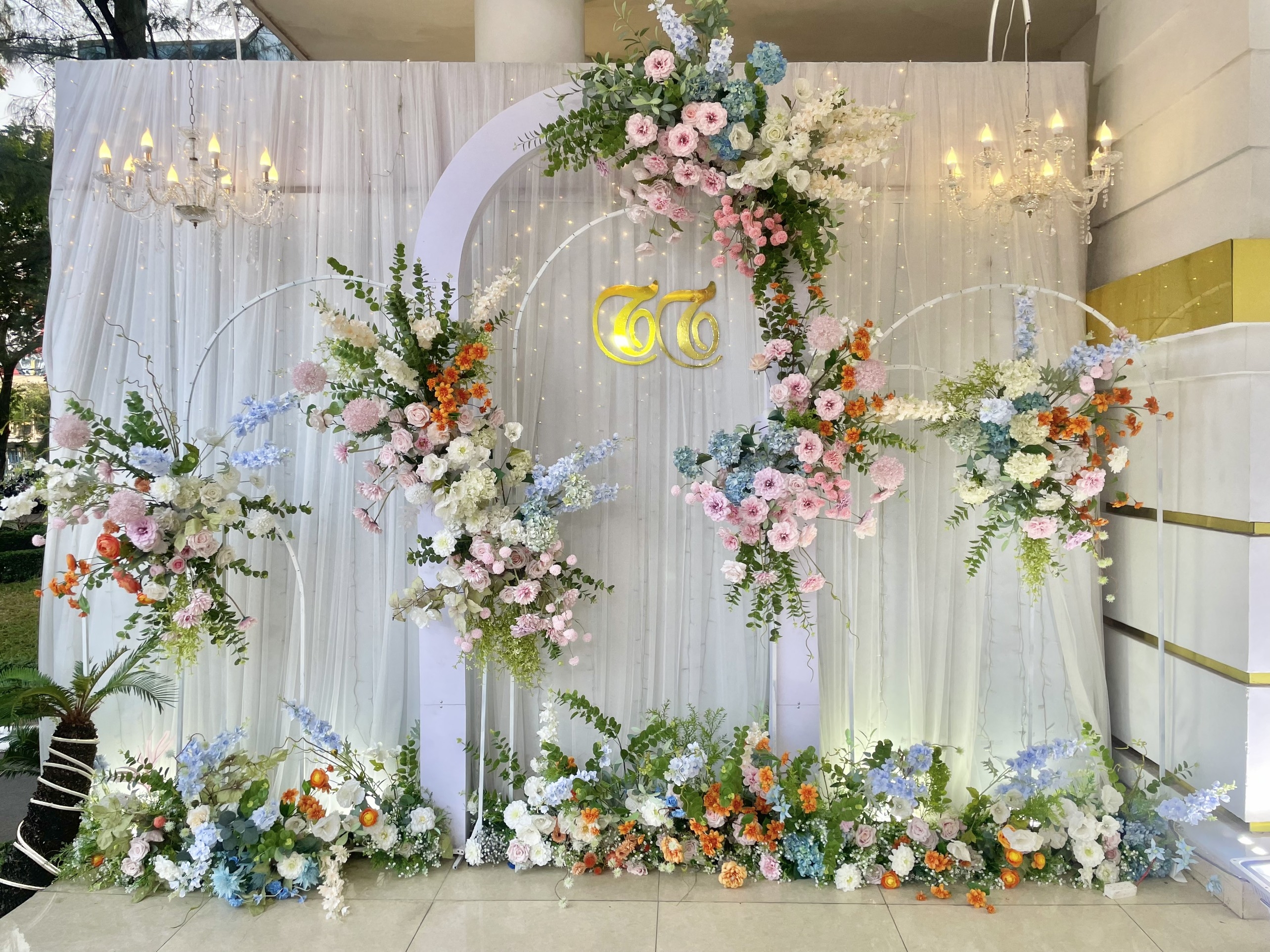 Background đám cưới mẫu hot nhất 2024