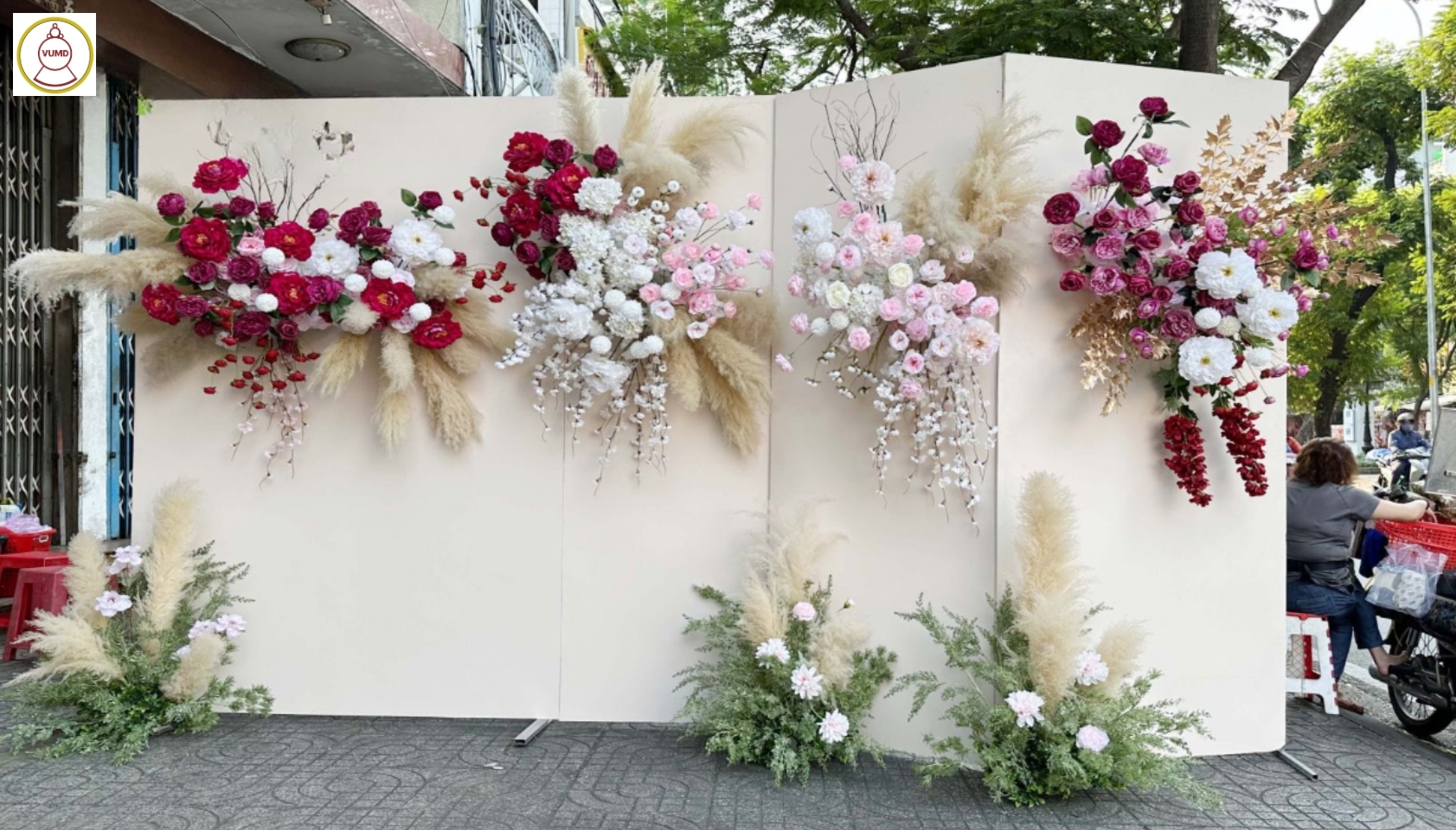 Background trang trí đám cưới đẹp