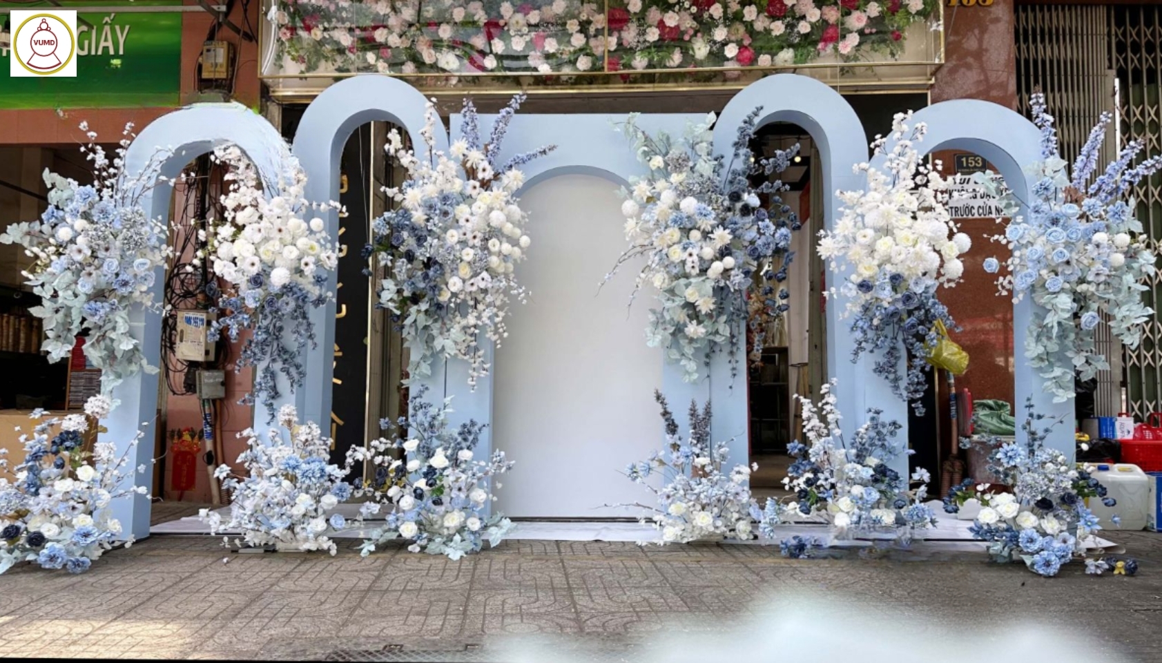 Background nhà hàng tiệc cưới đẹp