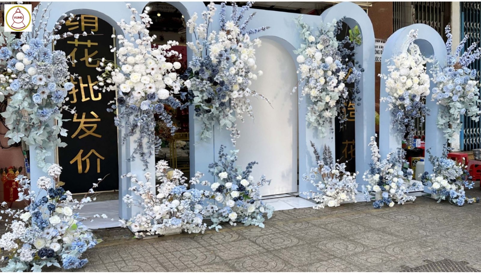 Background nhà hàng tiệc cưới đẹp