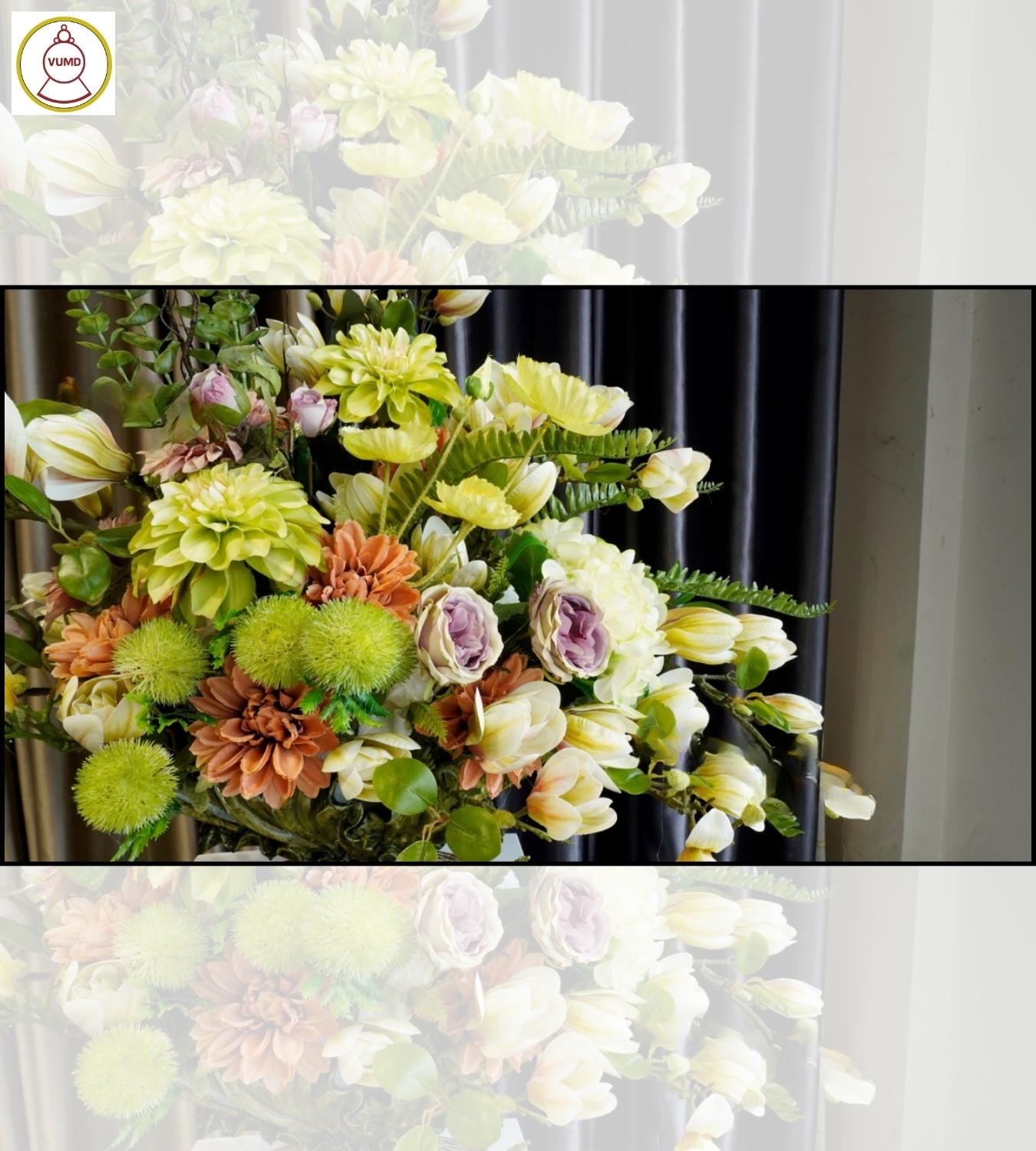 Bình hoa trang trí bàn ăn: Làm mới không gian bếp