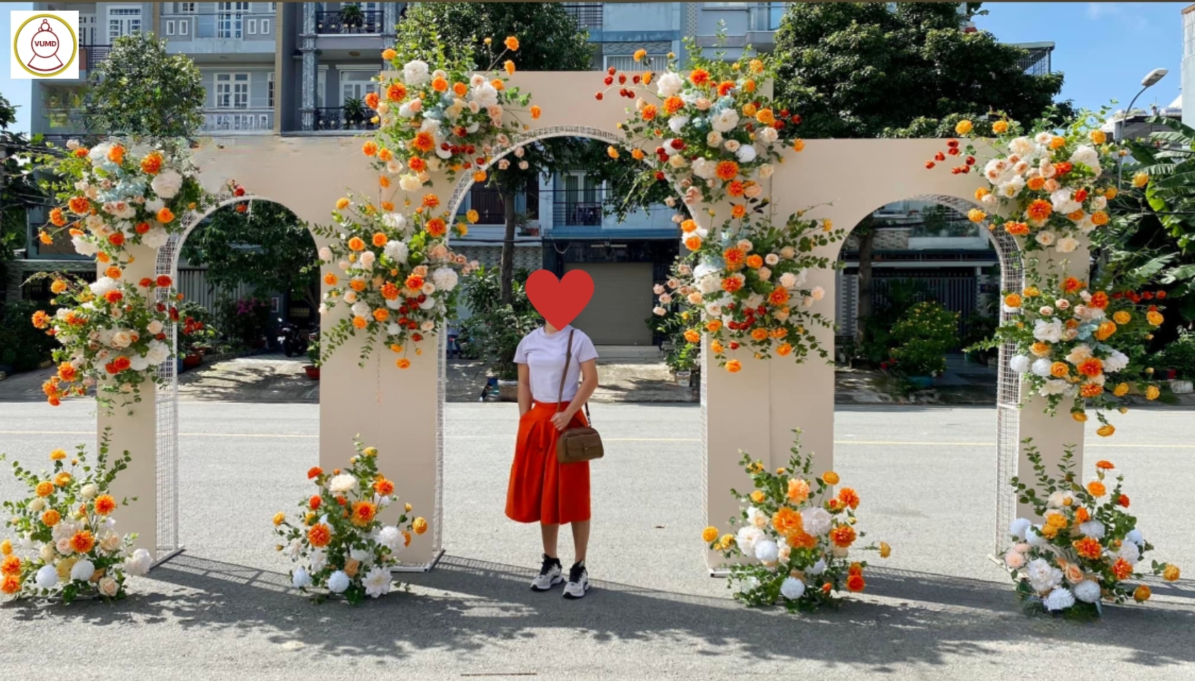 Cổng hoa đám cưới phù hợp mọi không gian