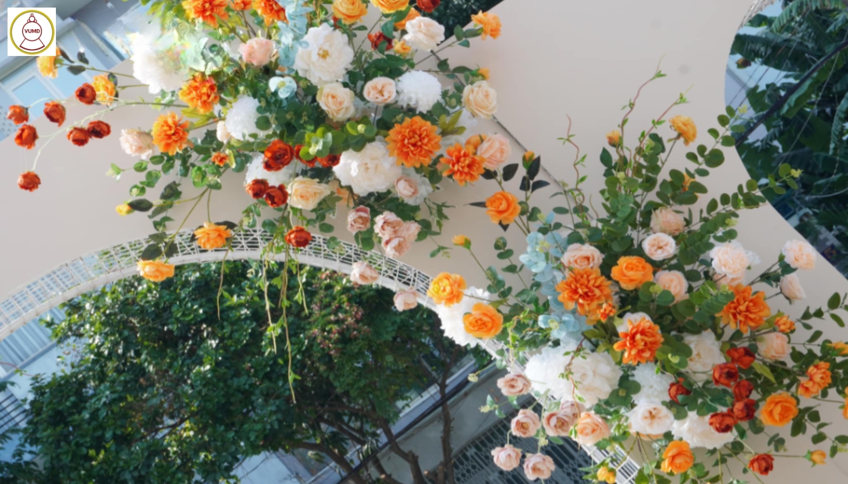 Cổng hoa đám cưới phù hợp mọi không gian