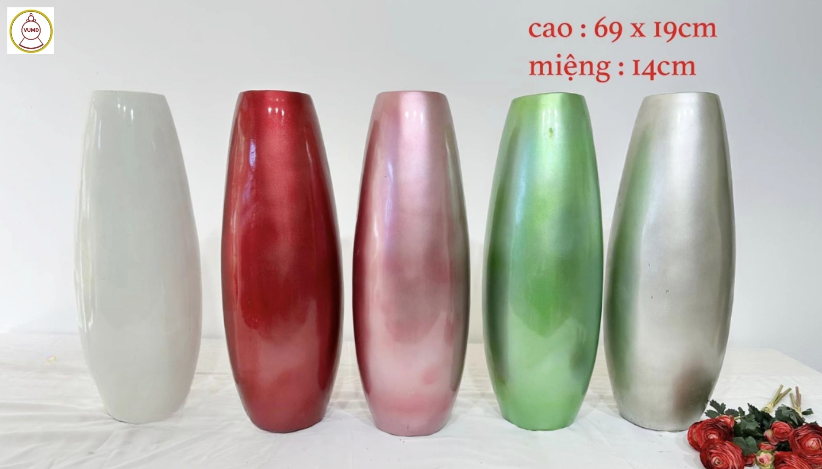 Bộ sưu tập bình cắm hoa Composite tại TPHCM