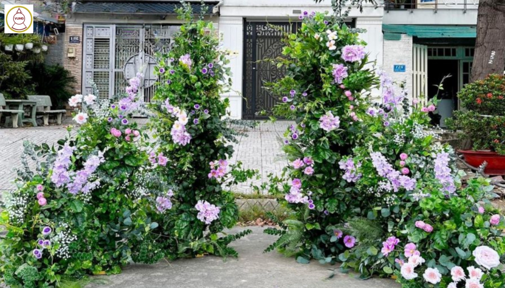 Hoa trang trí đám cưới, phim trường, studio