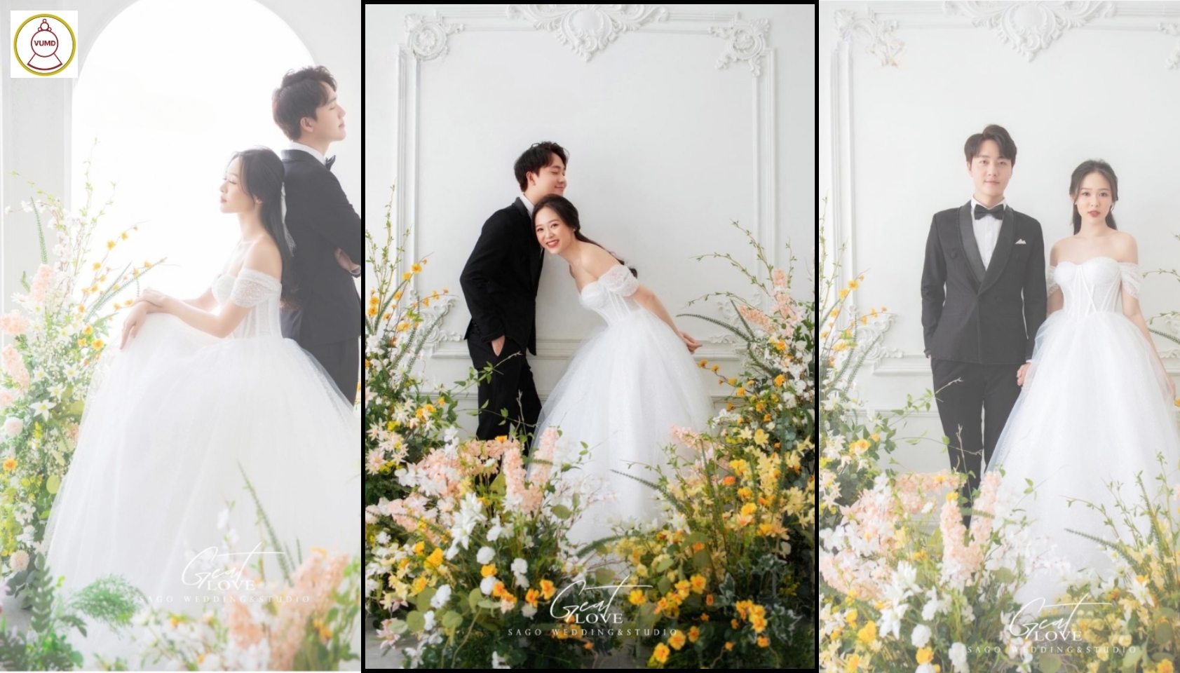 Hoa trang trí đám cưới, quán cafe, studio 2024