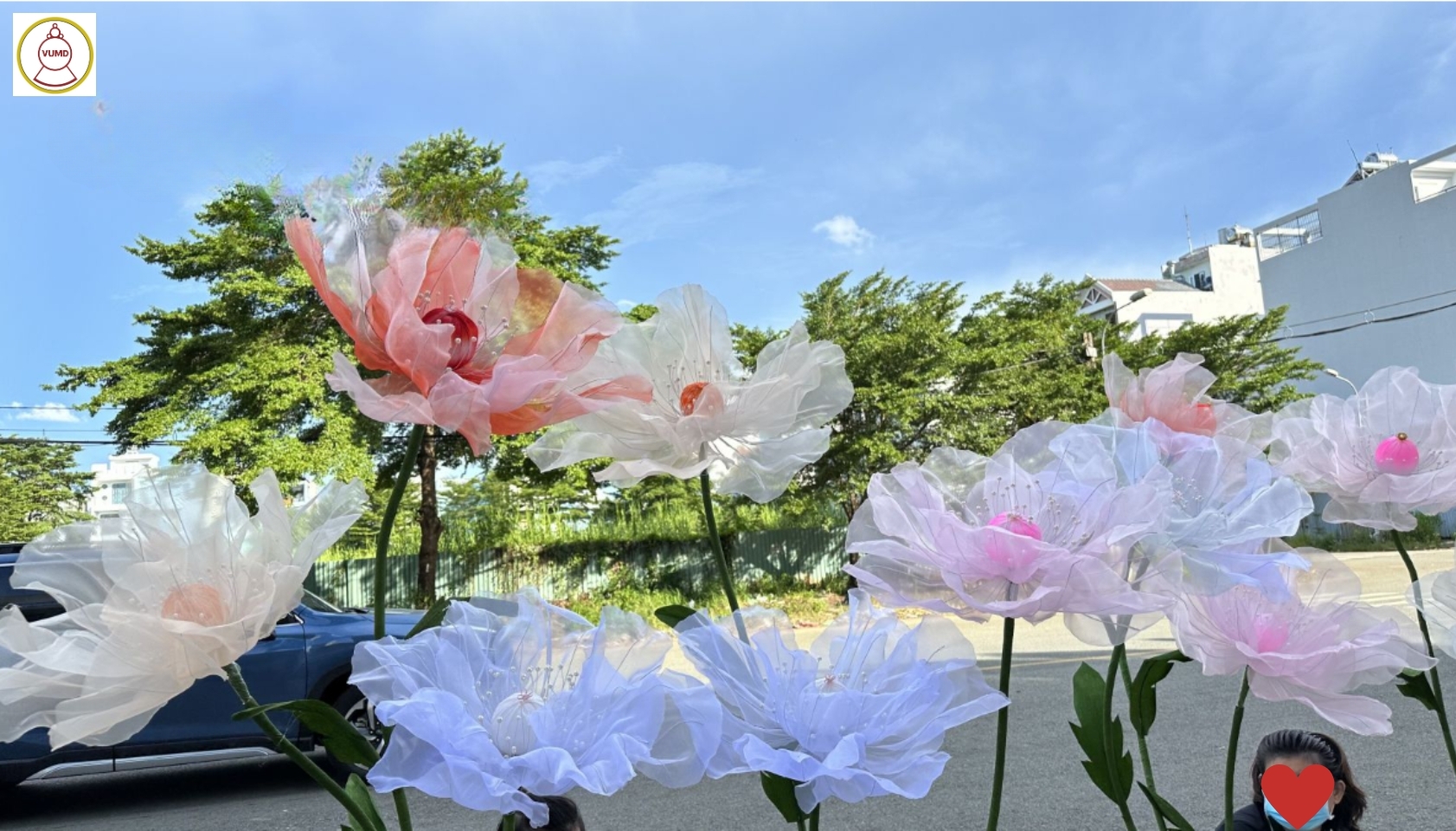 Hoa trang trí đám cưới, quán cafe, studio đẹp 2024