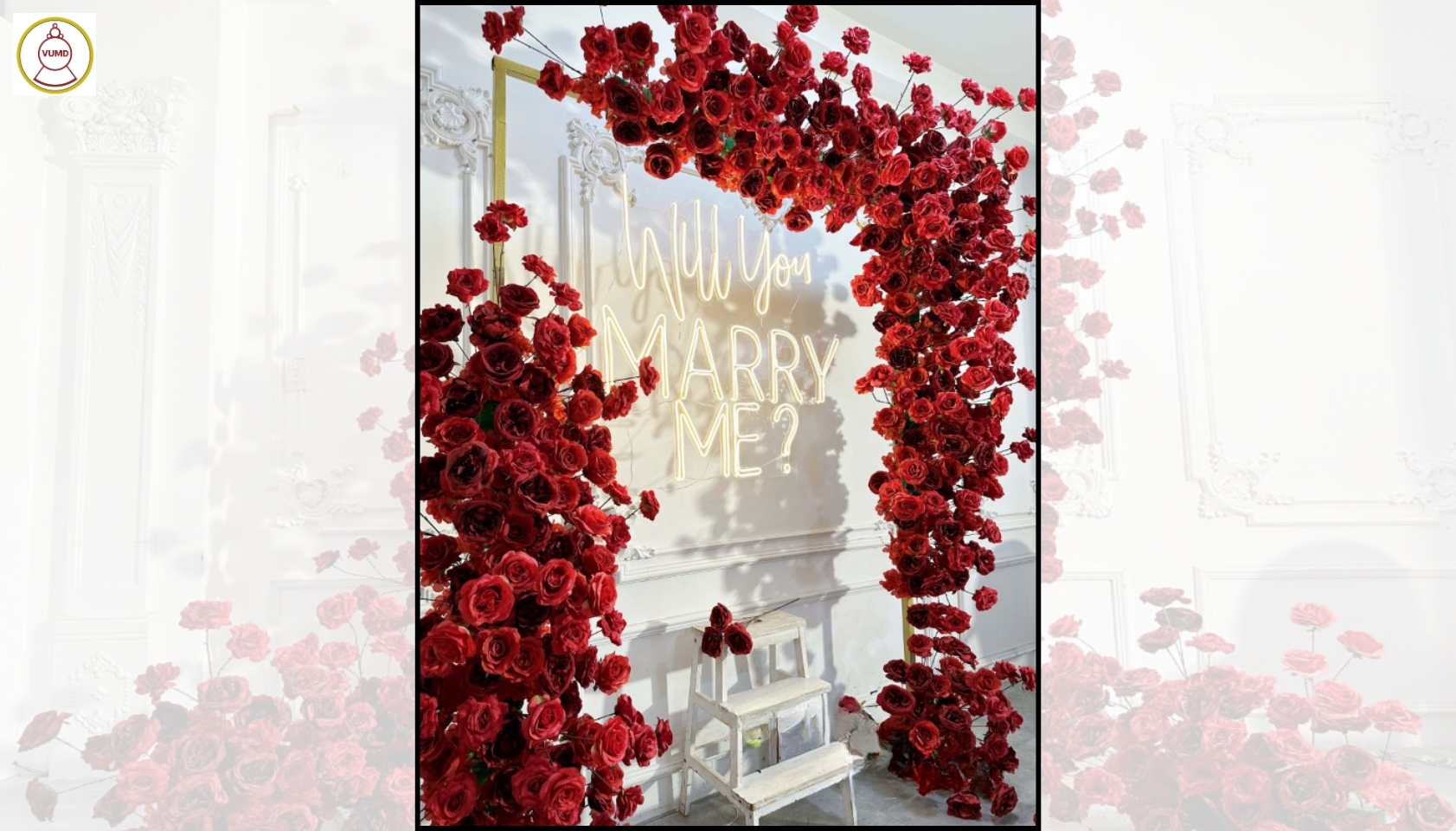 Hoa trang trí đám cưới, không gian nhà, studio