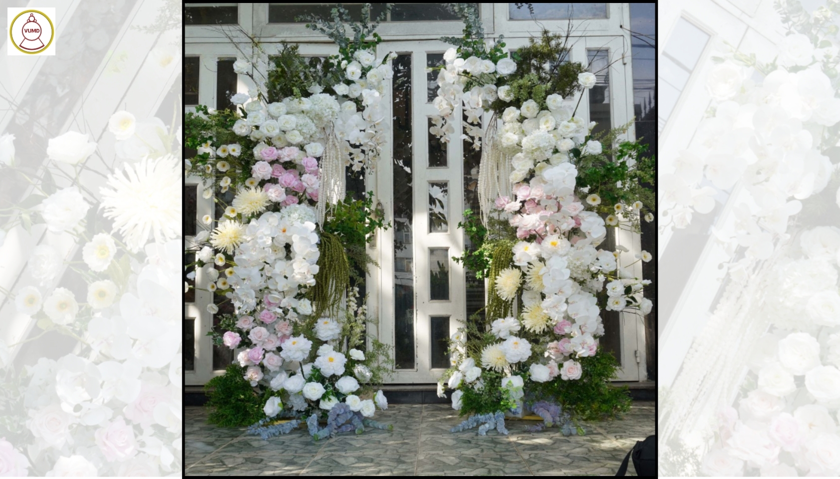 Hoa trang trí đám cưới, không gian nhà, studio 2024