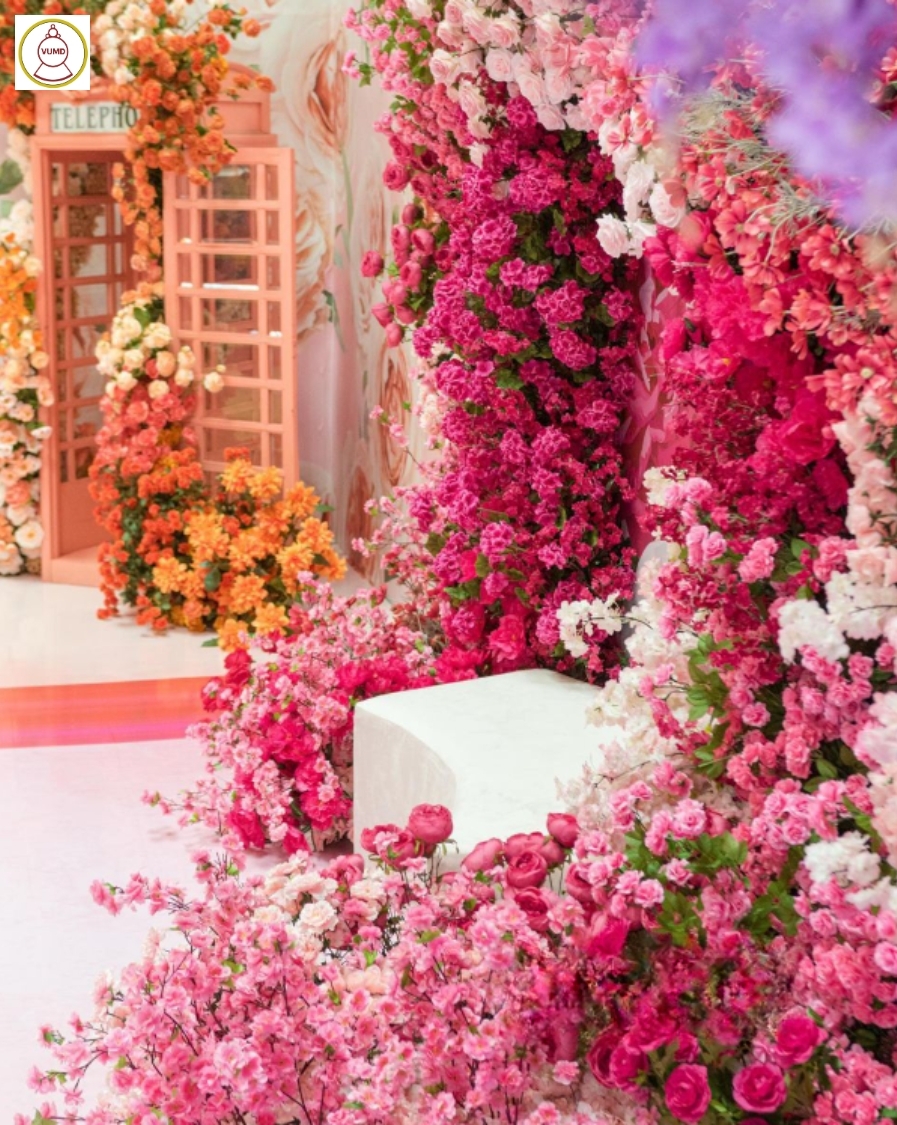 Hoa trang trí đám cưới, không gian nhà, studio đẹp 2024