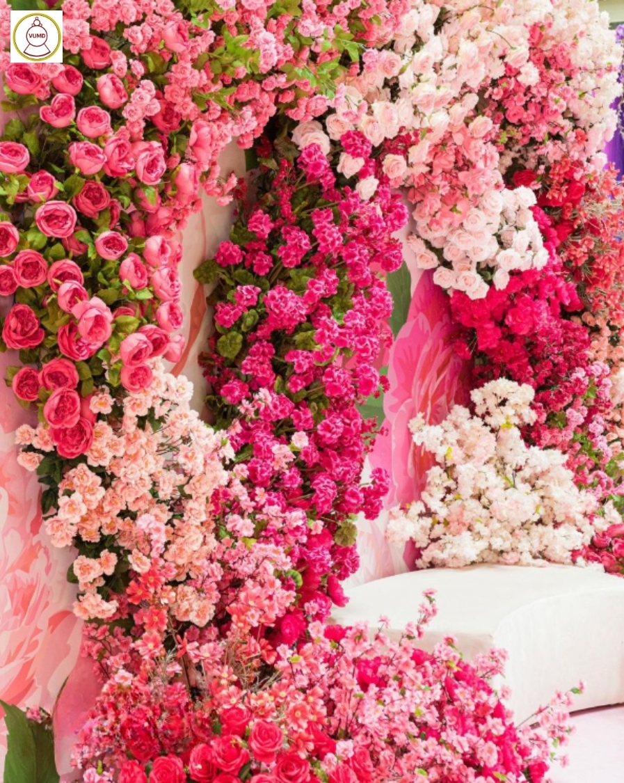 Hoa trang trí đám cưới, không gian nhà, studio đẹp 2024