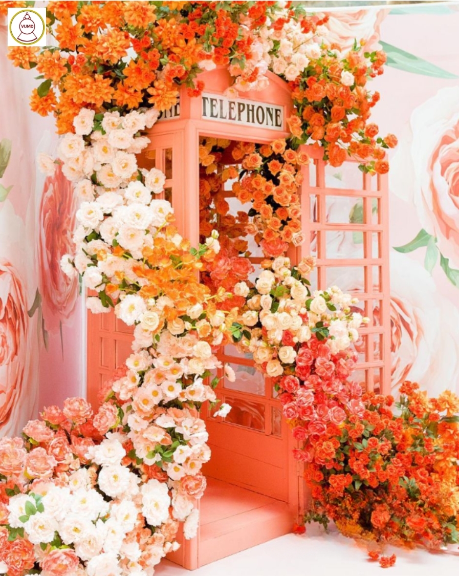 Hoa trang trí đám cưới, không gian nhà, studio hot