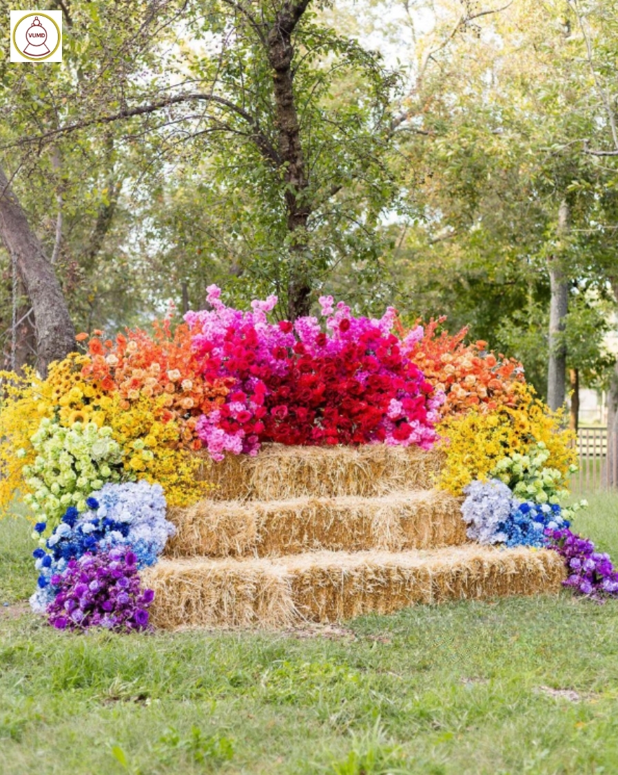 Hoa trang trí đám cưới, không gian nhà, studio chất lượng