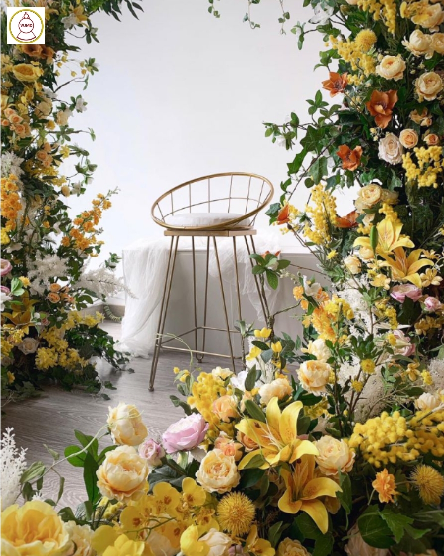 Hoa trang trí đám cưới, không gian nhà, studio xu hướng 2024