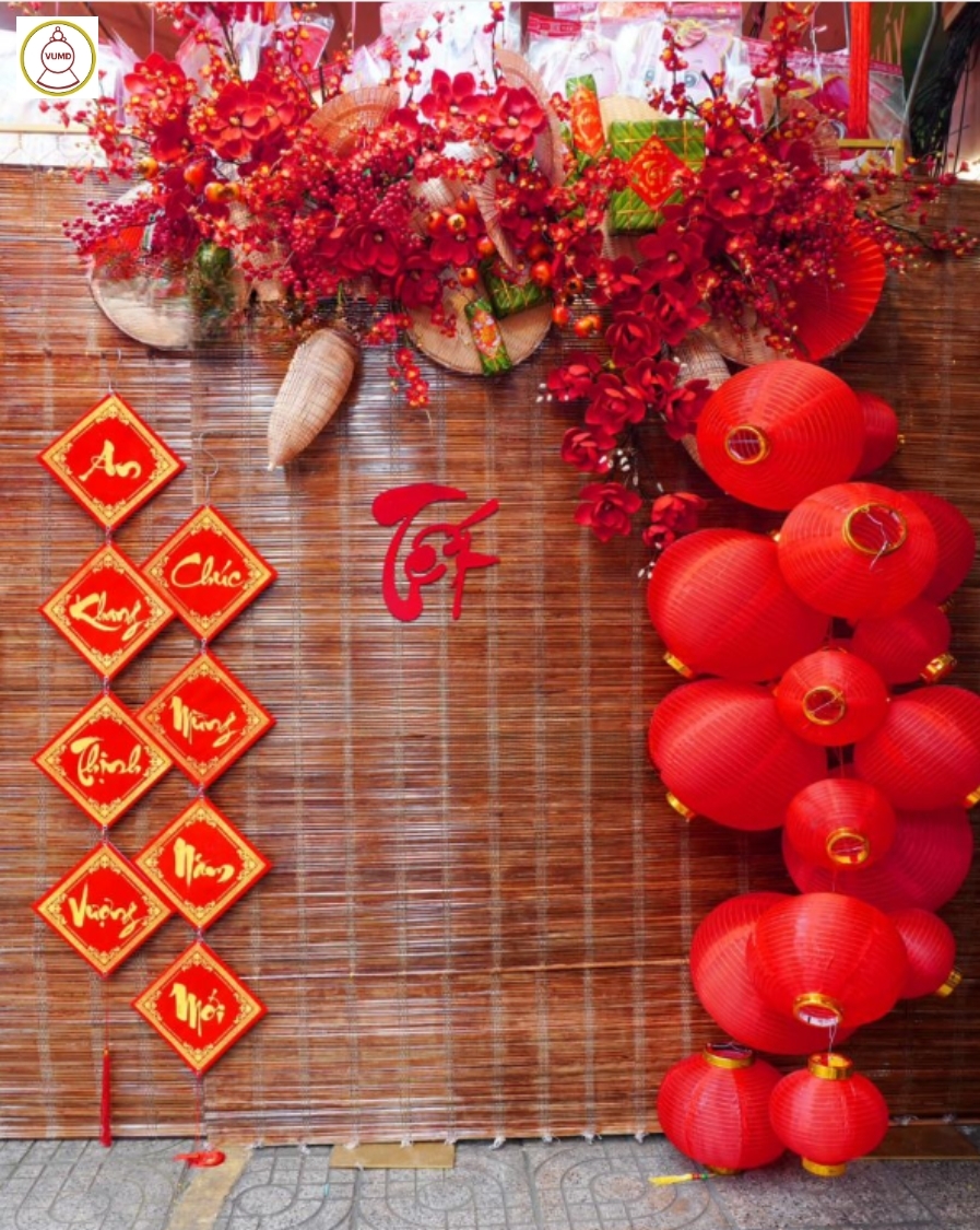 Mẫu trang trí tết hot