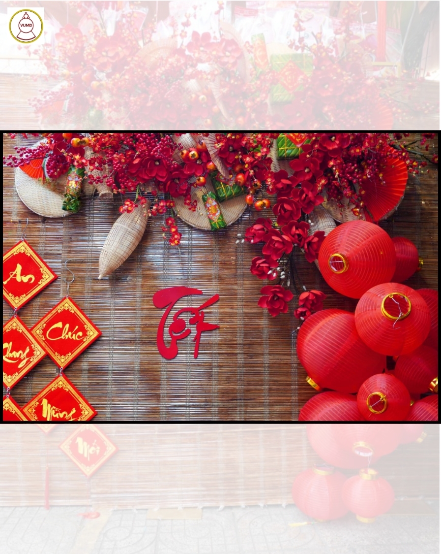 Mẫu trang trí tết hot