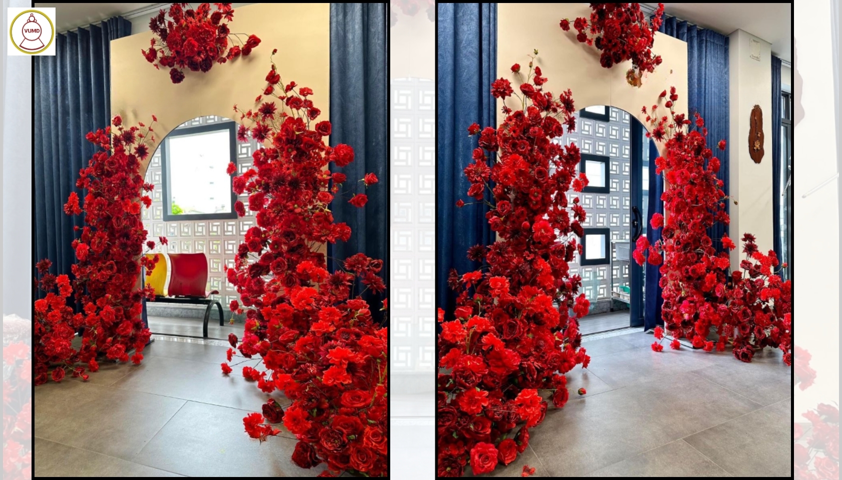 Hoa trang trí đám cưới, phim trường, studio hot