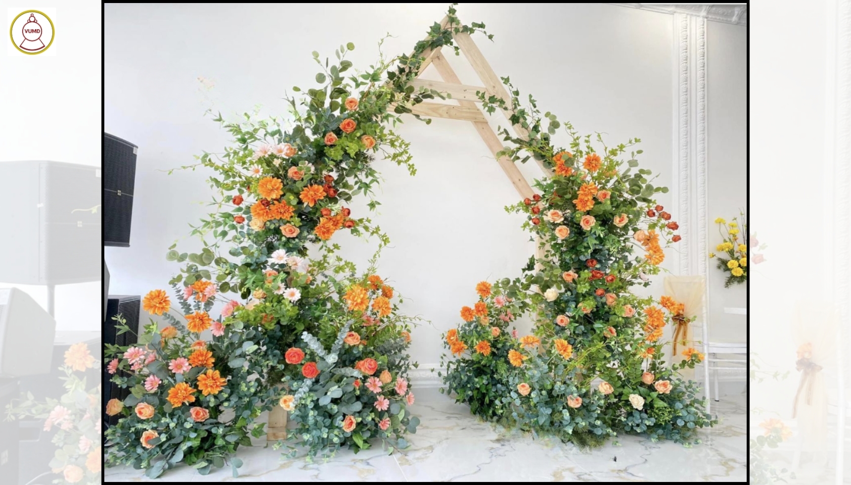 Cổng hoa trang trí đám cưới, studio