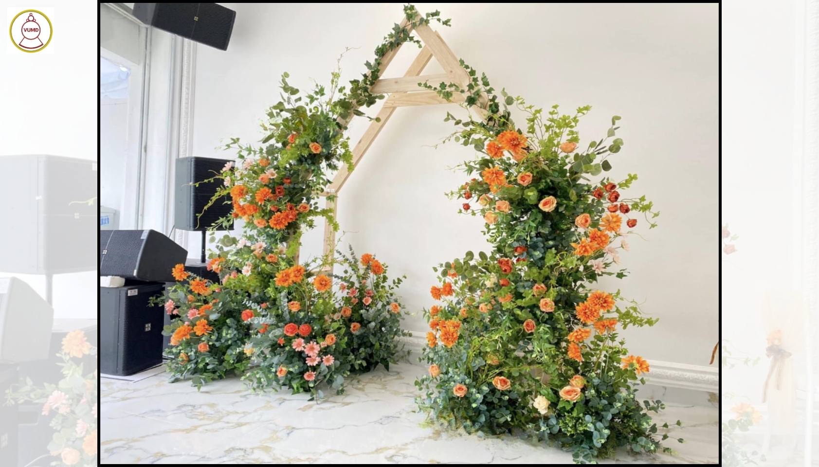 Cổng hoa trang trí đám cưới, studio