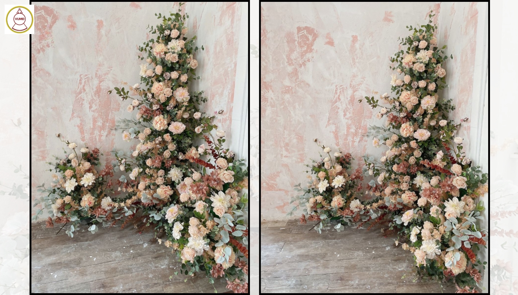 Mẫu hoa trang trí studio chụp ảnh cưới hot