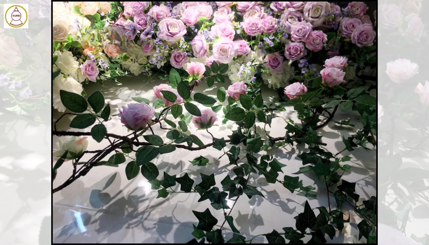 Mẫu hoa tím trang trí đẹp