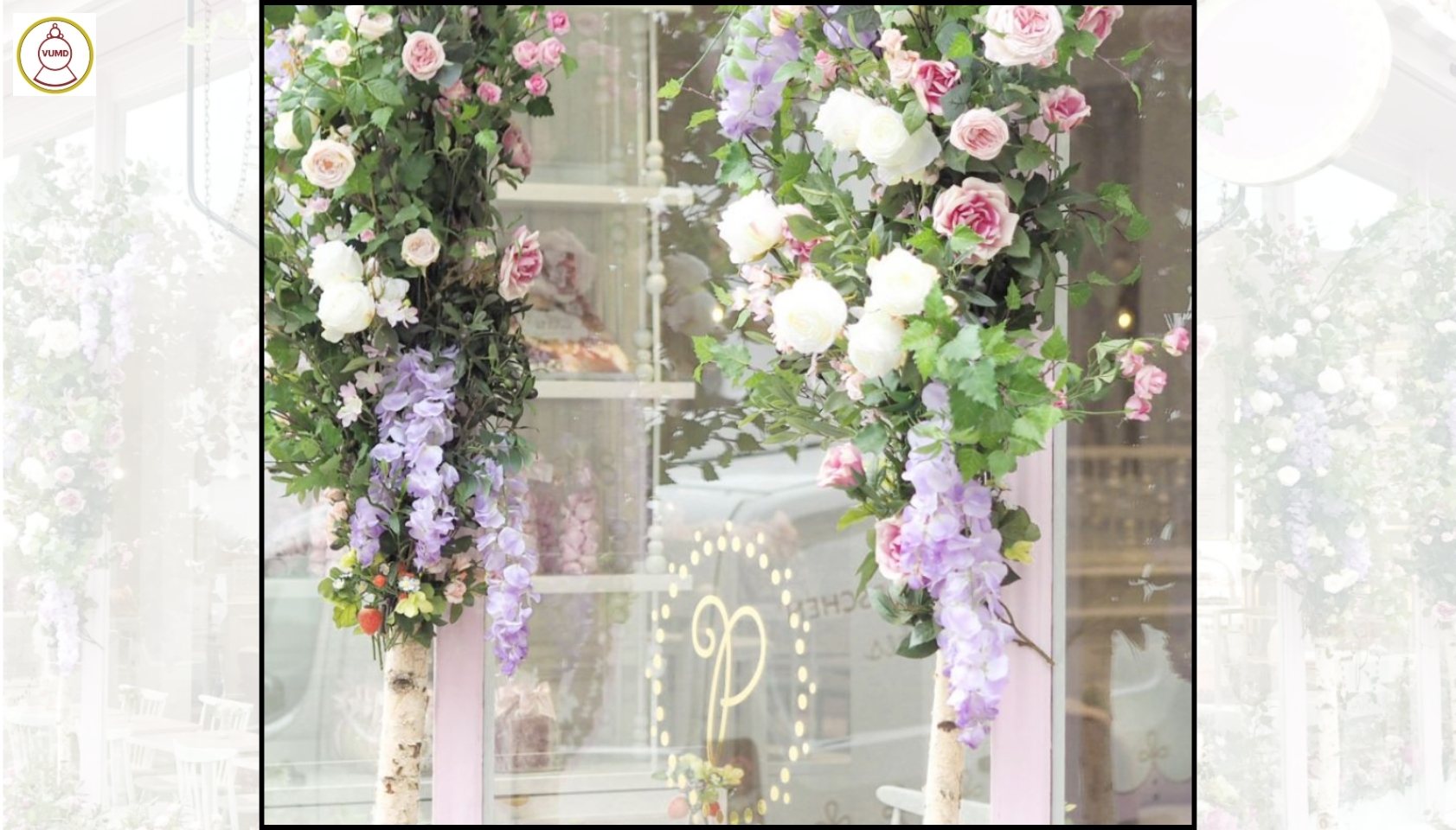 Hoa trang trí đám cưới, phim trường, studio hot 2024