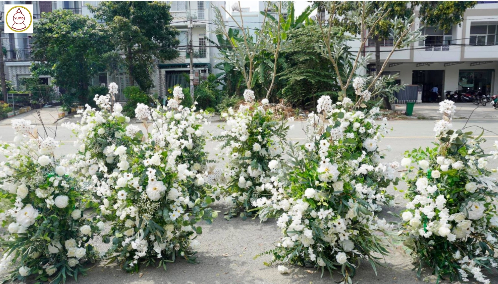 Mẫu hoa decor không gian, tiệc cưới