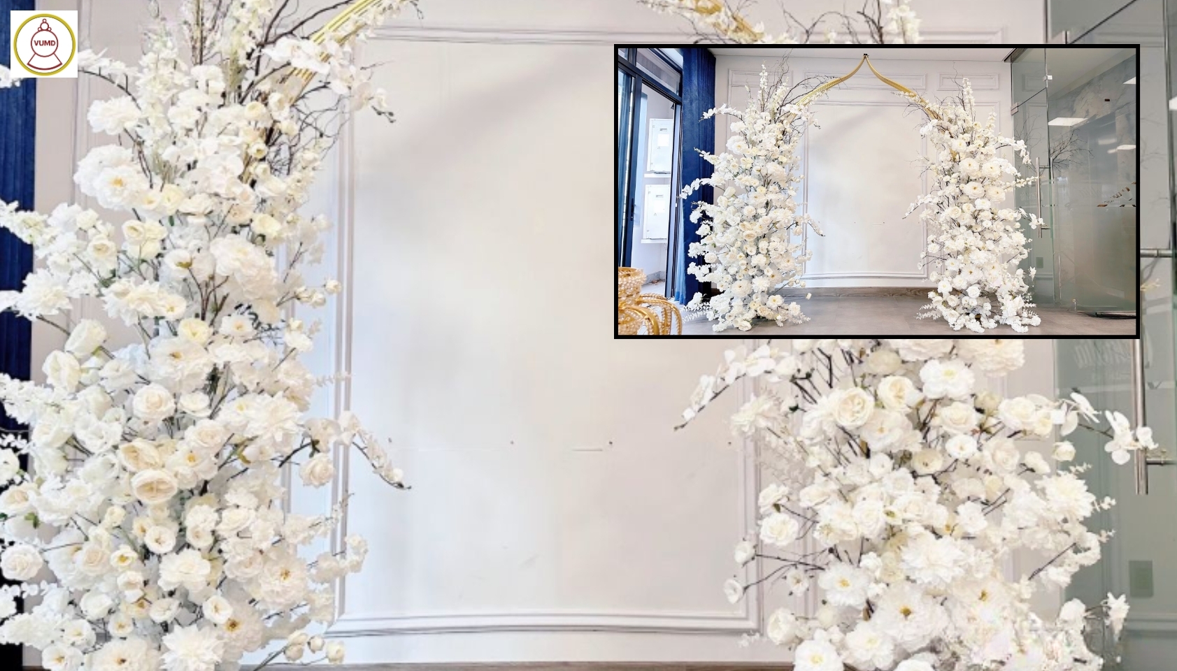 Hoa trang trí đám cưới, quán cafe, studio