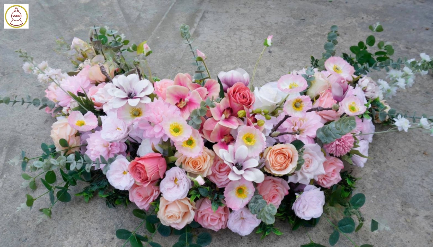 Trang trí xe cưới: Hoa hồng David