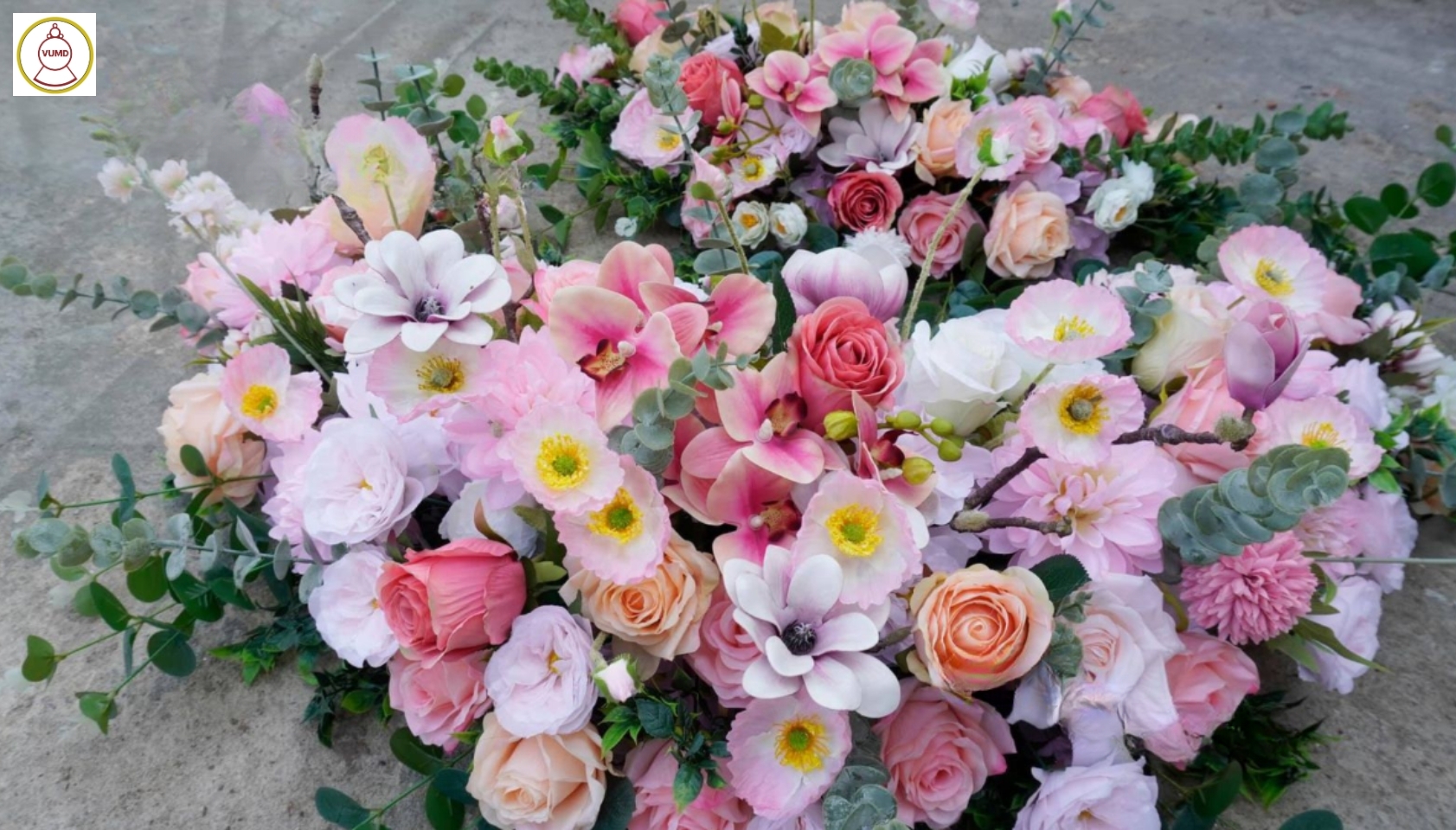 Trang trí xe cưới: Hoa hồng David