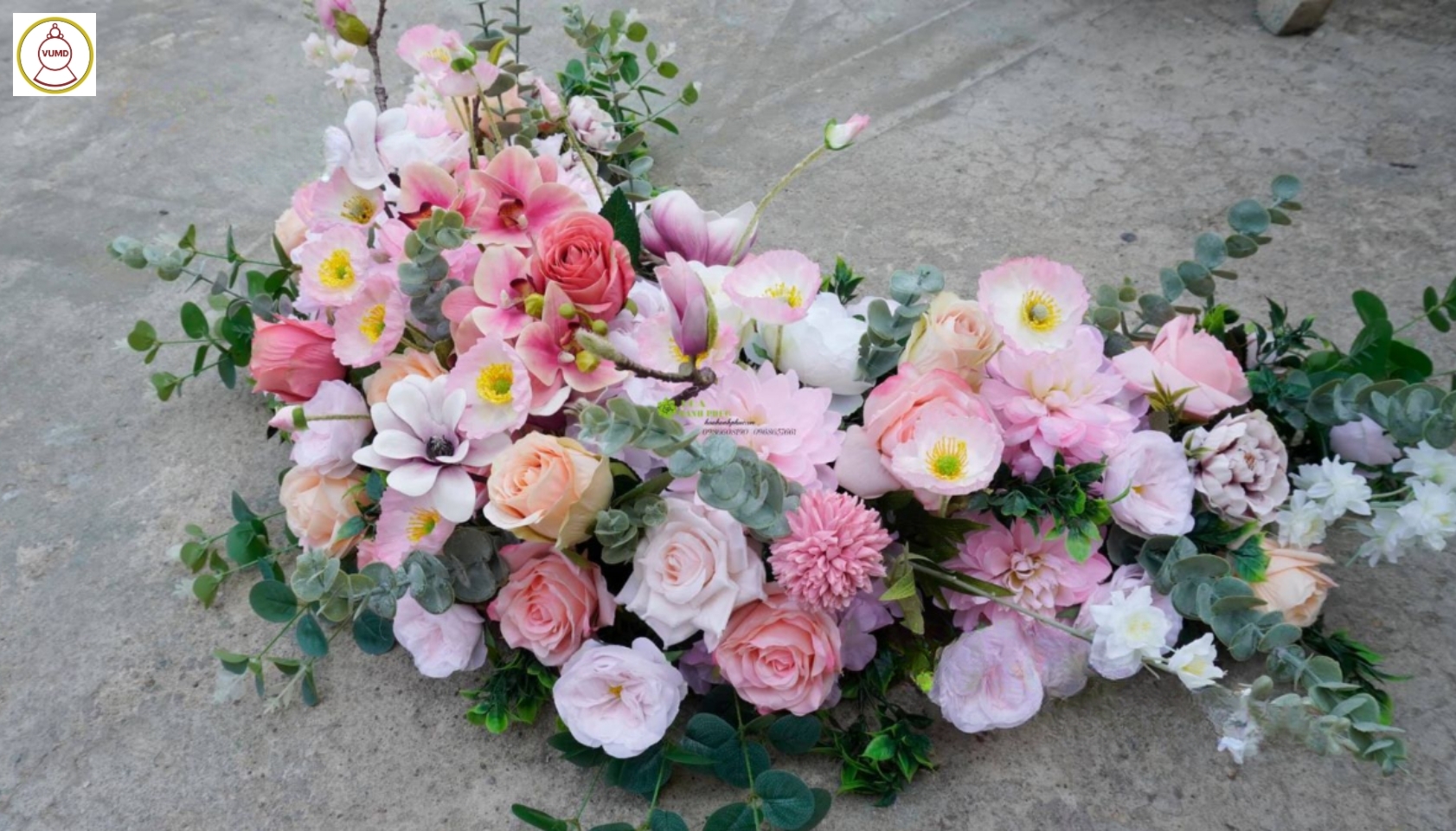 Trang trí xe cưới: Hoa hồng David