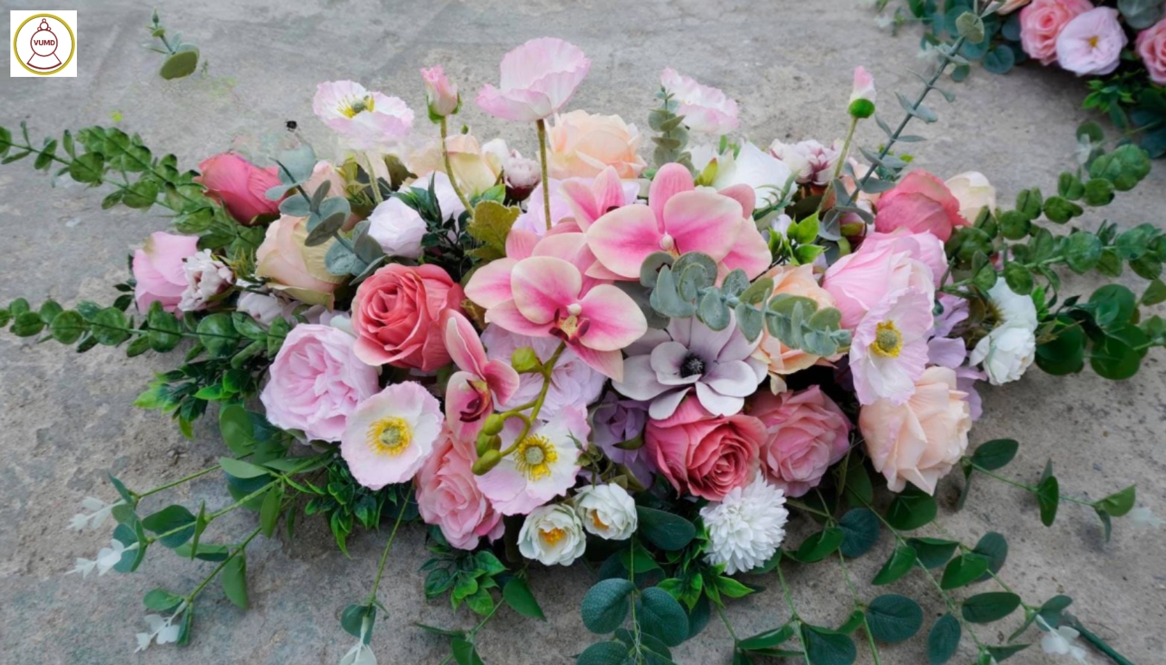 Trang trí xe cưới: Hoa hồng David