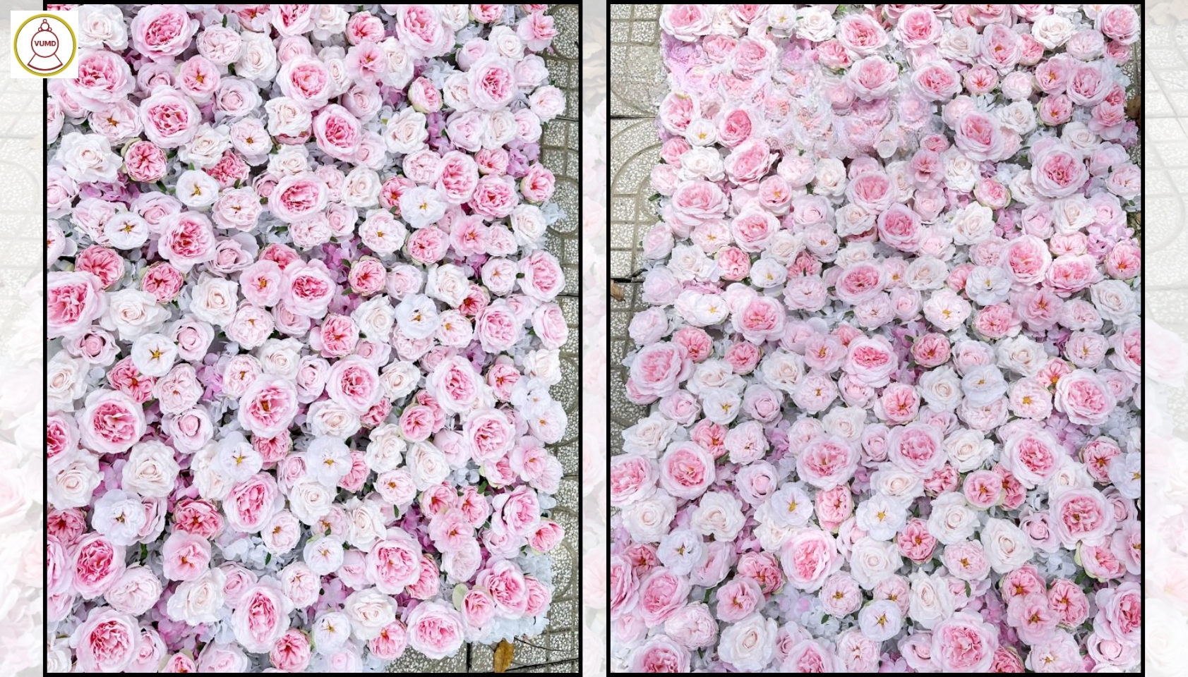 Hoa nhựa trang trí vách tường