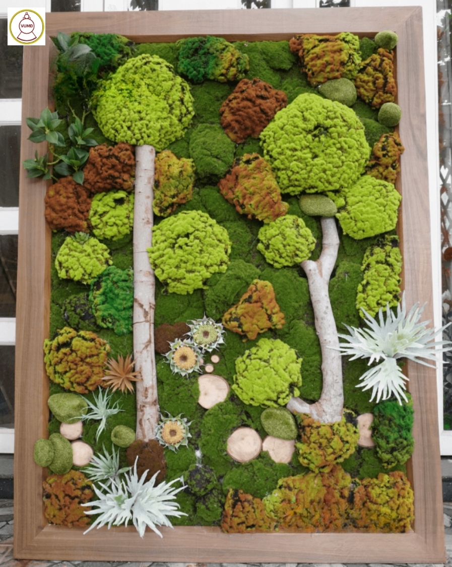 Mảng tường rêu xanh nhân tạo