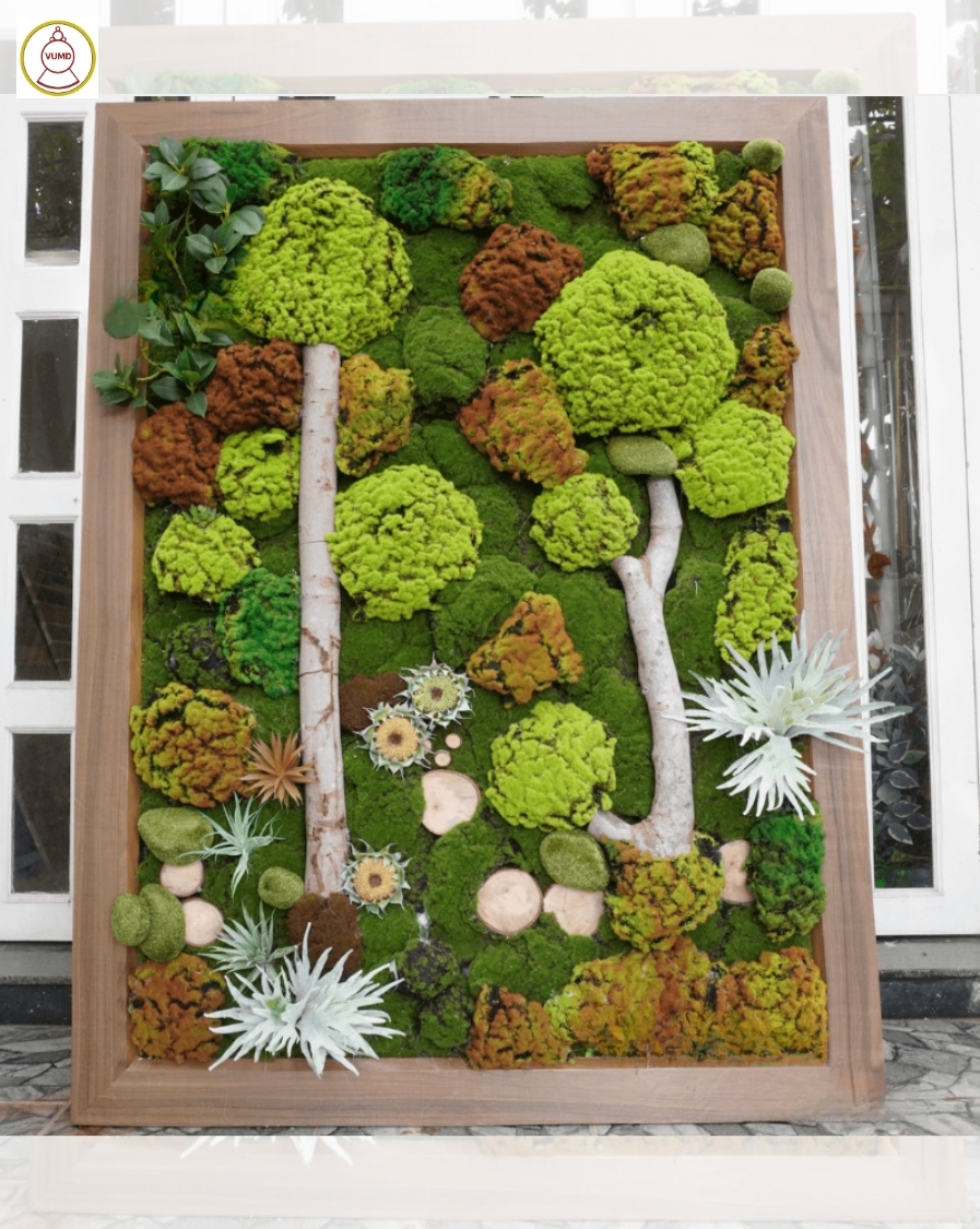 Mảng tường rêu xanh nhân tạo