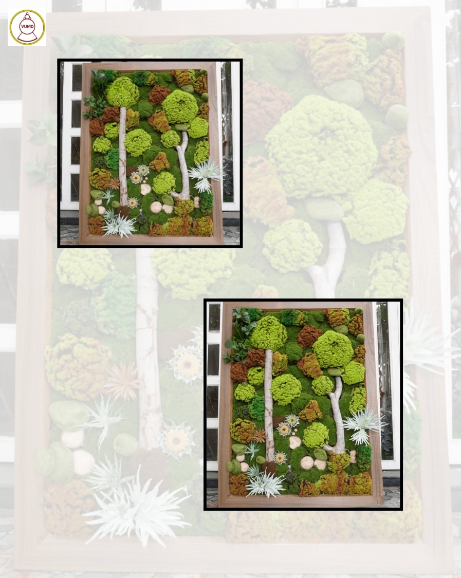 Mảng tường rêu xanh nhân tạo