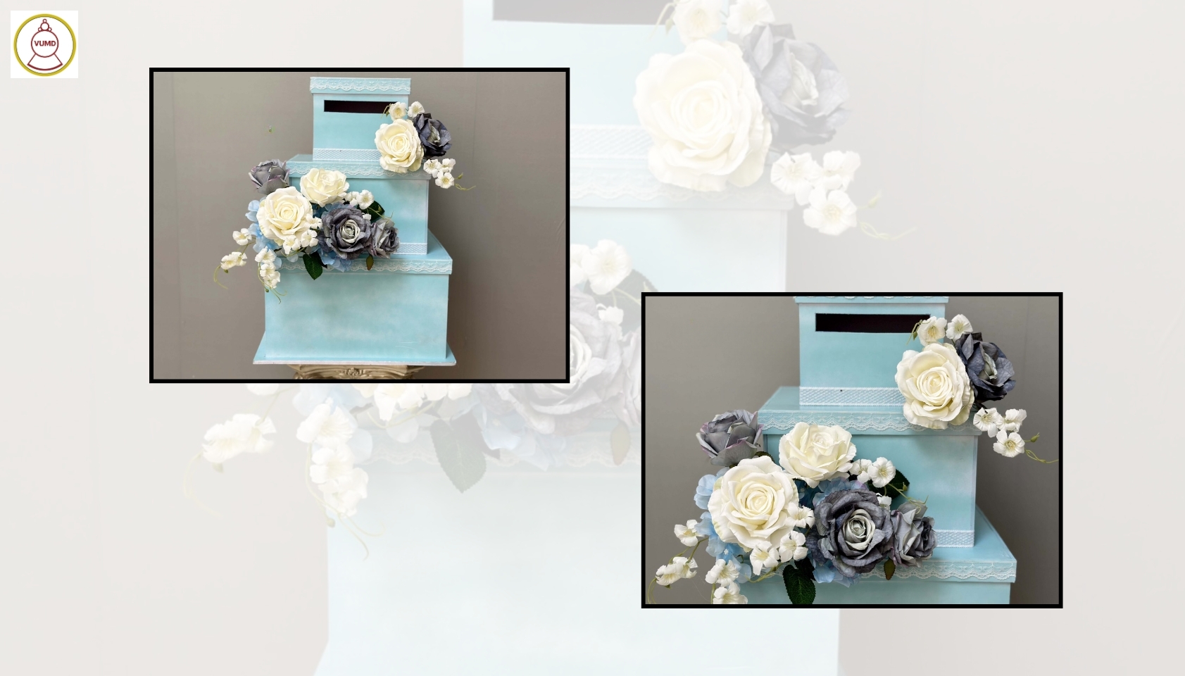 Thùng tiền style tháp bánh kem