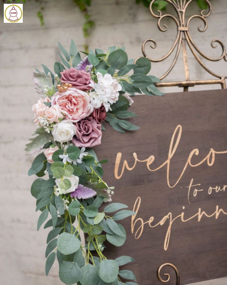 Nơ hoa trang trí giá đỡ