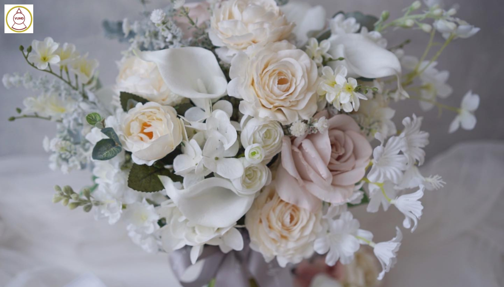 Hoa cô dâu bằng lụa cao cấp