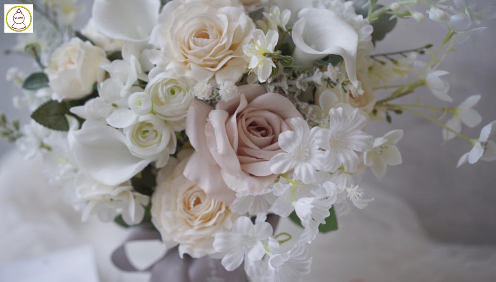 Hoa cô dâu bằng lụa cao cấp