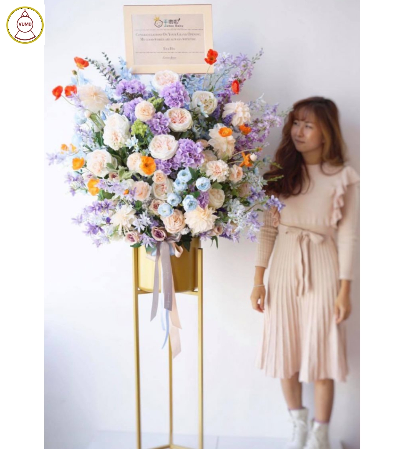 Hoa chúc mừng khai trương long trọng