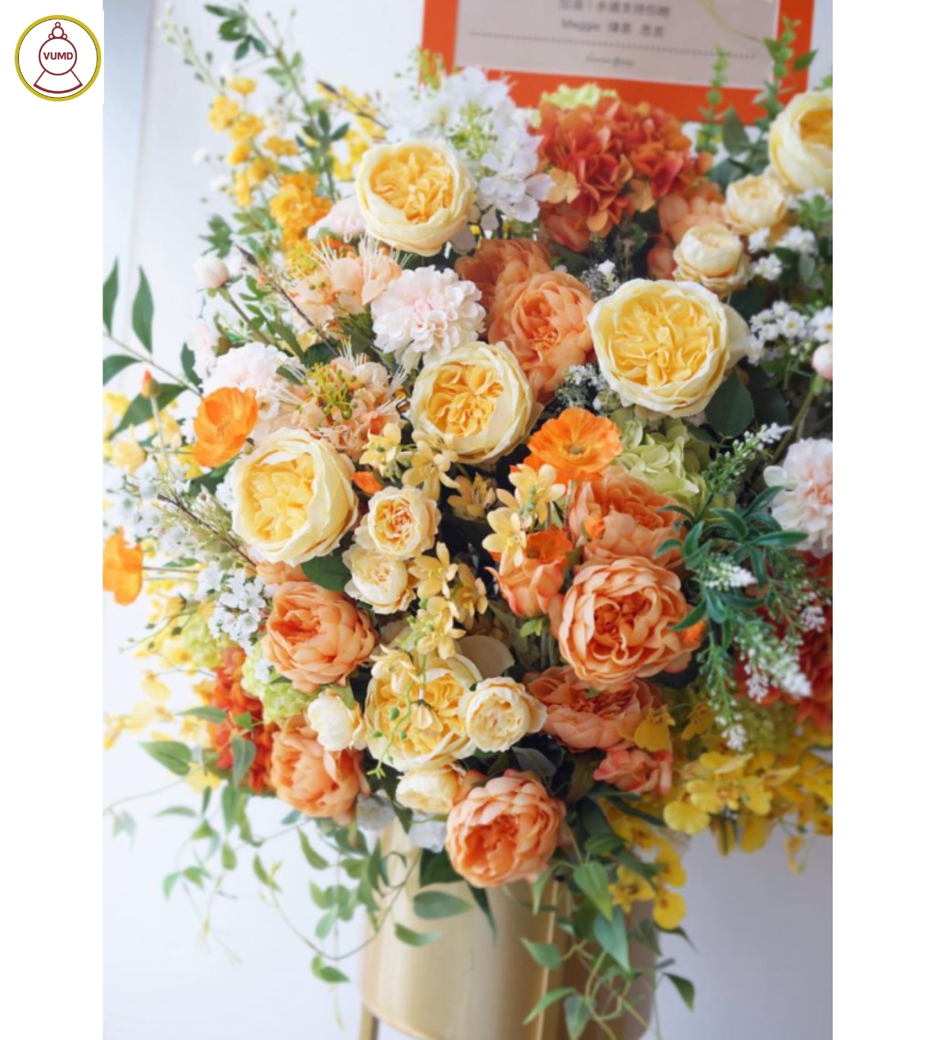 Lẵng hoa chúc mừng đối tác