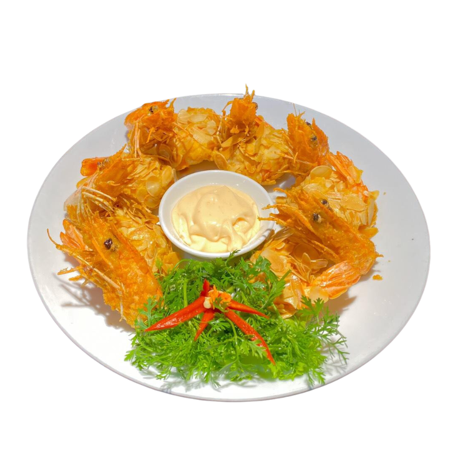 Chả tôm bộc hạnh nhân