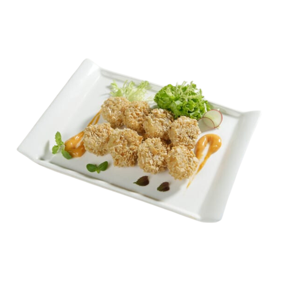 Mực viên bọc hạnh nhân