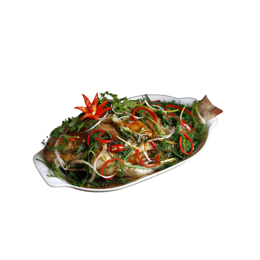 Cá diêu hồng hấp Hong Kong