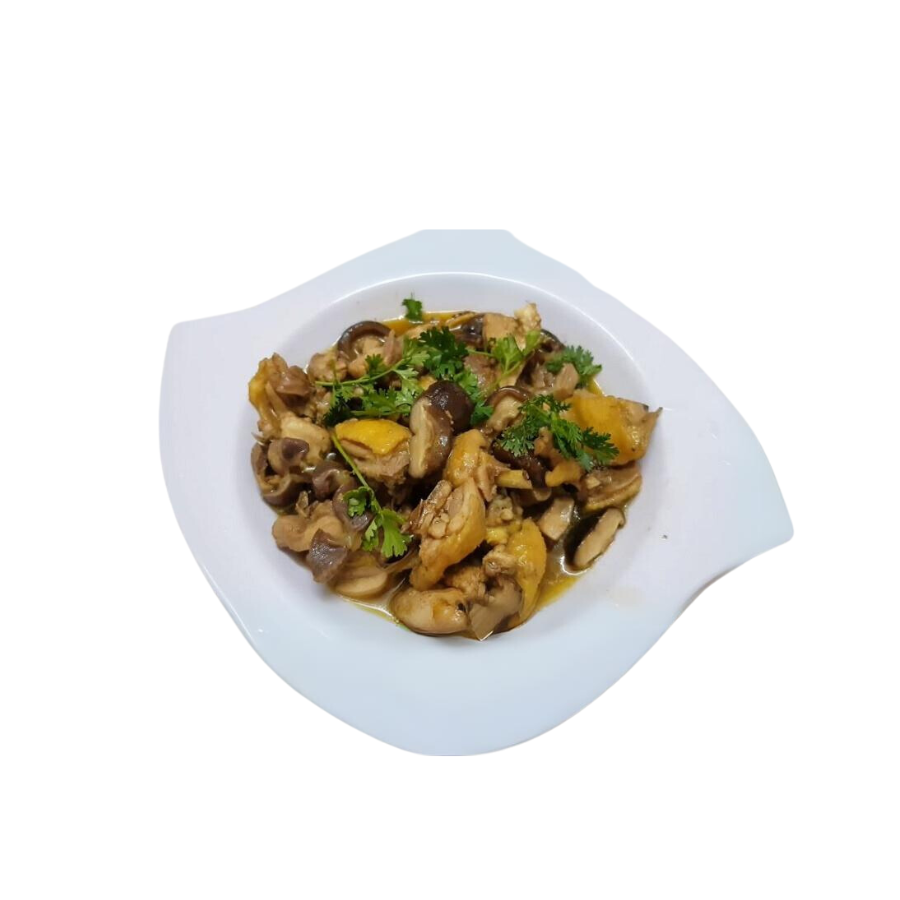 Gà sốt nấm đông cô