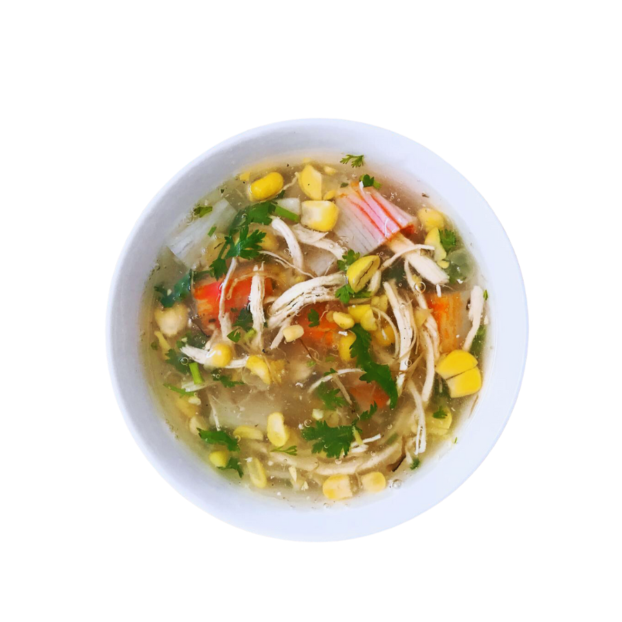 Súp cua gà xé tóc tiên